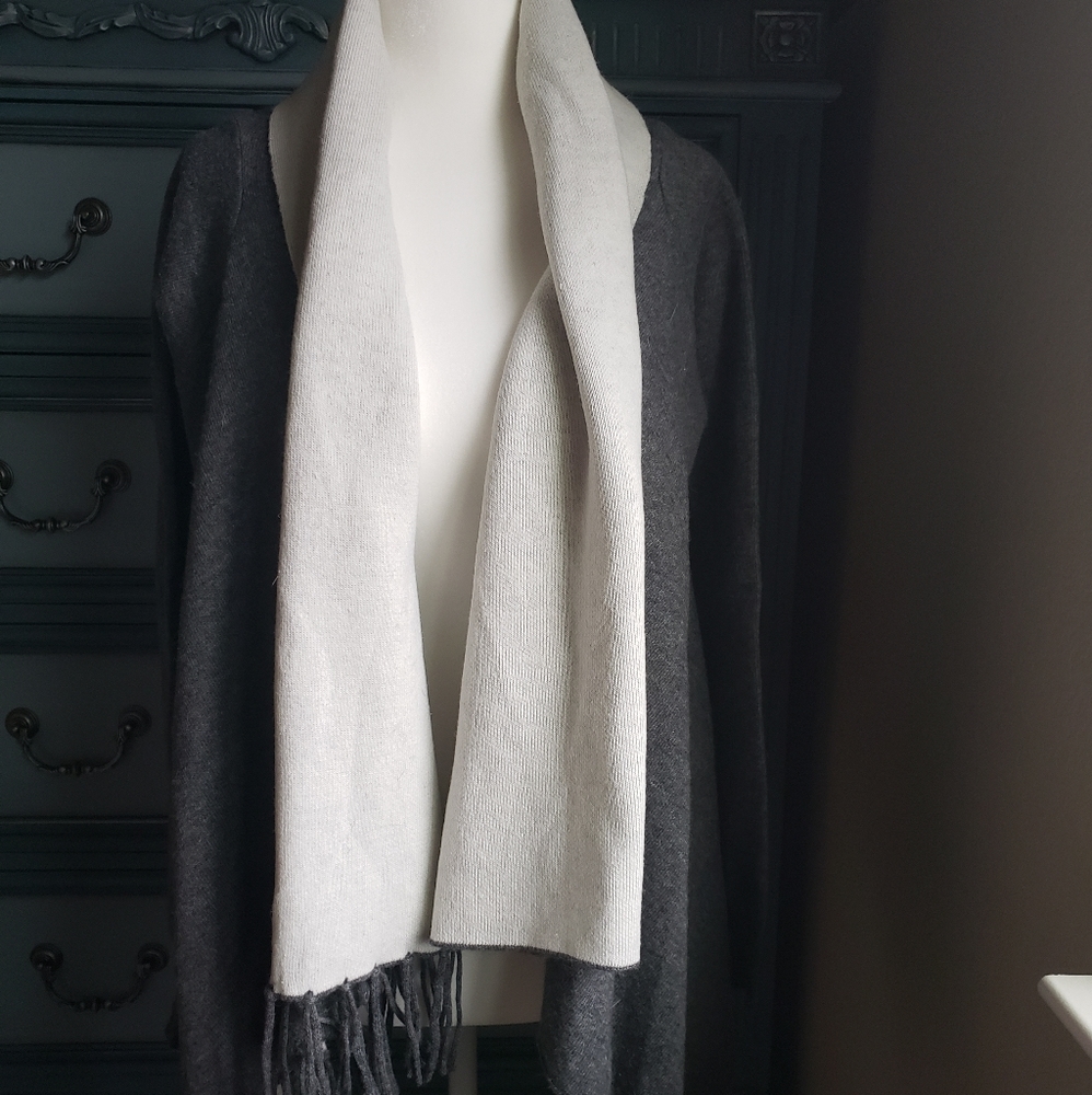 Grey/white Cowl Neck Sweater Sz. Small